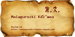 Malagurszki Kámea névjegykártya